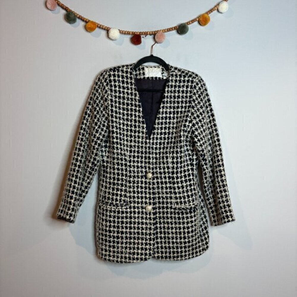 Vintage Lord & Taylor wool blend chunky blazer jacket